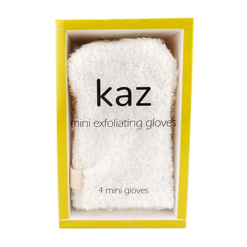 Waxness Exfoliating Finger Gloves for Face & Body, 4 Pack