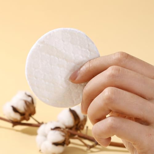 2000 Cotton Rounds 2.28" Pearl Embossed Makeup Remover Pads