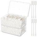 Lounsweer 400pc Double-Ended Cotton Swabs with Storage Case