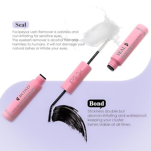 DIY Wispy Lash Clusters Kit - 280pc Eyelash Extensions with Bond & Seal