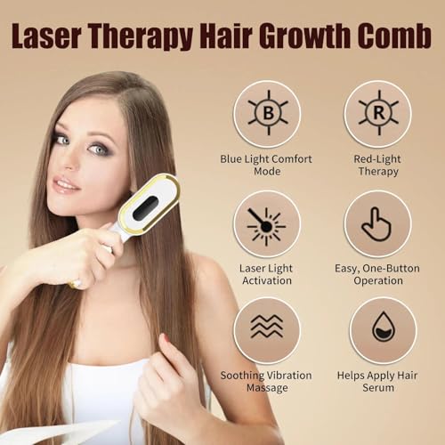 Laser Therapy Hair Growth Comb - Red Light LLLT Device