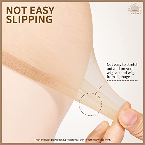 Teenitor HD Wig Caps, 20-Pack Ultra Thin Nude