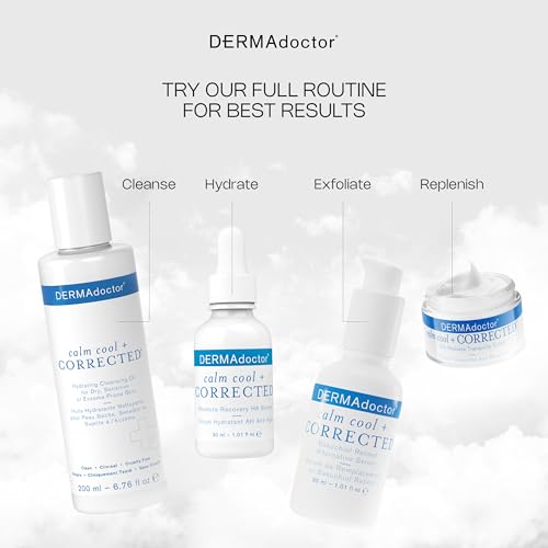 DERMAdoctor Hyaluronic Acid Moisturizer for Face ? Hydrating Niacinamide Face Serum with Vitamin C ? Dermatologist Formulated Hydrating Serum for Sensitive Skin, 1 fl oz
