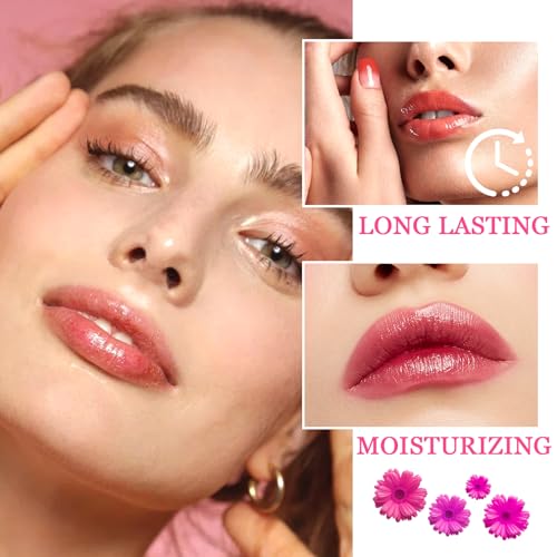 6PCS Color Changing Flower Jelly Lipstick Set - Waterproof