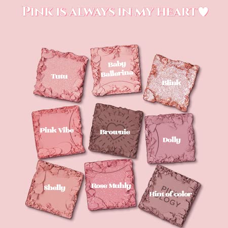 HOLIKA HOLIKA My Fave Mood Eye Palette 03 Pinkology | 9 Shade, Cool tones, Soft Eye Shadow, KBeauty Pink Eye Makeup, Daily, High Pigment, Smooth, Matte, Shimmer finishes