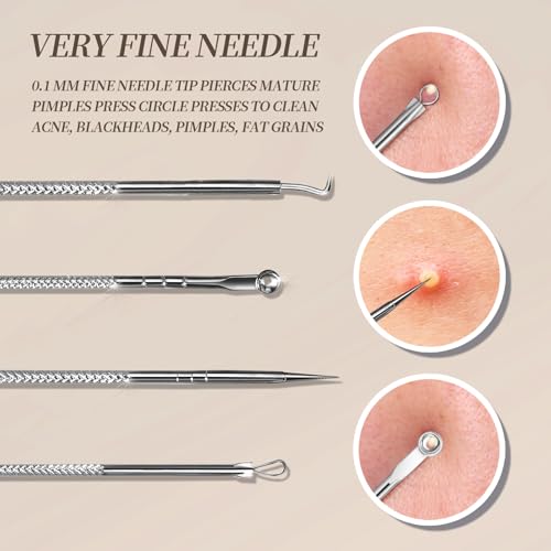Teenitor 9-Piece Blackhead Remover & Pimple Popper Tool Kit