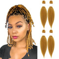 Pre-Stretched Braiding Hair 10 Inch, 4 Packs Yaki