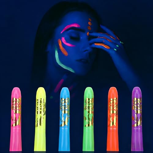 Neon Face & Body Paint - Glow Under UV Black Light
