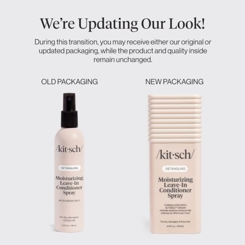 Kitsch Argan Milk Leave-In Conditioner & Detangler Spray - 6.3 oz