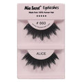 Mia Secret Demi Wispies Eyelashes - Natural Style False Eyelash - Long End Wispy Strip Lashes - Invisible Clear Band - Reusable and Lightweight Human Hair Lash - 4 Pack