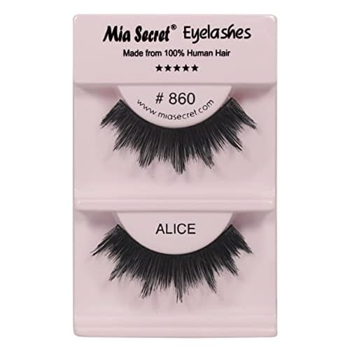 Mia Secret Demi Wispies Eyelashes - Natural Style False Eyelash - Long End Wispy Strip Lashes - Invisible Clear Band - Reusable and Lightweight Human Hair Lash - 4 Pack