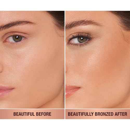 Charlotte Tilbury Beautiful Skin Face Makeup & Body Cream Bronzer - Hydrating Hyaluronic Acid & Pro Vitamin D3 to Blur for a Sun-Kissed Glow - Up to 16Hr Wear, Sweat & Humidity Proof