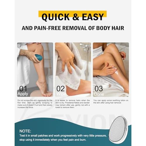 FVION Painless Glass Hair Eraser, Innovative Fine Grit Crystal Body Shaver for Smooth Skin, Effortless Hair Removal Tool (Green)