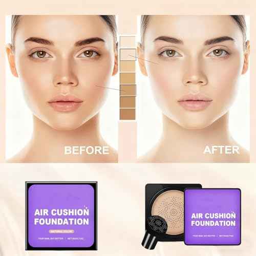 Serentla Elixir Cream Flawless Radiant Skin Instantly,Mushroom Head Foundation Cushion,Serentla Elixir BB Cream Korean-Nature