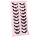 Russian Volume Faux Mink False Eyelashes - 10 Pairs