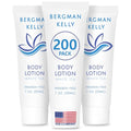 BERGMAN KELLY - Travel Size Lotion - 1 fl oz, 200 PK, White Tea - Delight Your Guests with Invigorating and Refreshing Body Lotion - Quality Mini and Small Size Guest Hotel Toiletries in Bulk