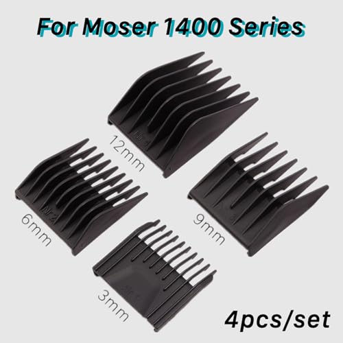 Barber Professional Universal Hair Clipper Limit Comb Replacement Cutting Guide Comb for Moser 1400 Series£¨4Pcs/Set £©