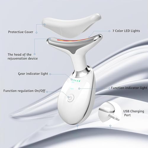 7-in-1 Red Light Therapy Face Massager with Heat