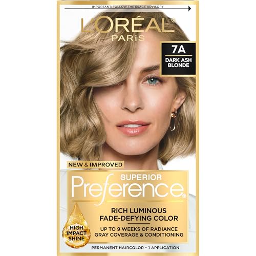 L'Oreal Paris Superior Preference Permanent Hair Color 7A Dark Ash Blonde