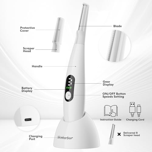 Sonic Dermaplane Razor for Women - 3 Speed Facial Hair Removal