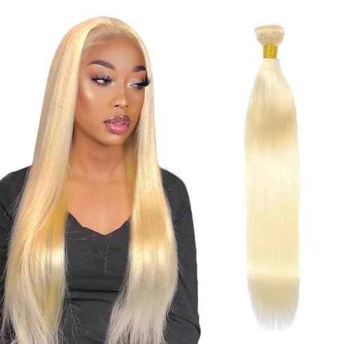 #613 Blonde Bundles Straight Bundles Human Hair 12 Inch Unprocessed Brazilian Virgin Weave Hairs Honey Blonde 1 Bundle 50 Gram Per Bundle Human Hair Extensions