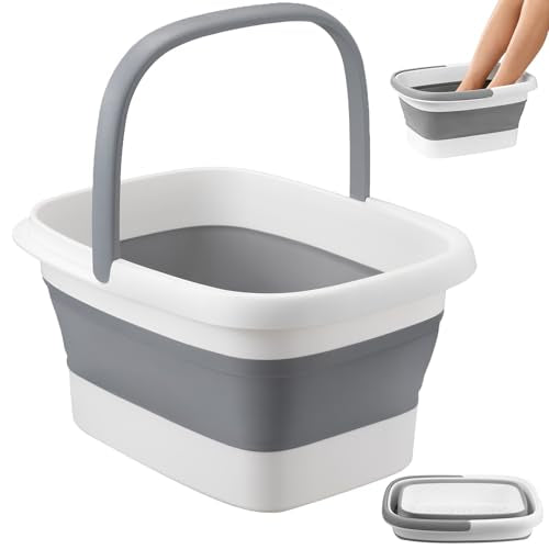 Collapsible Foot Bath Basin with Massage Nodes - Portable Spa Tub