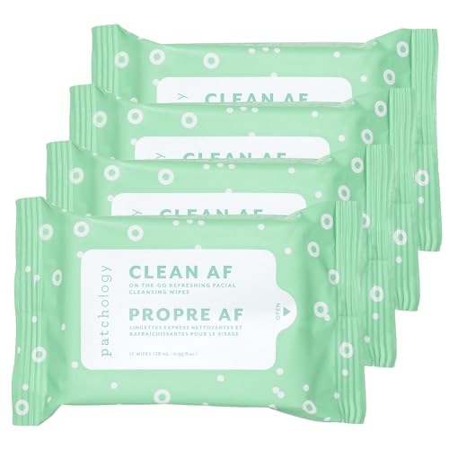 Patchology Clean AF Facial Cleansing Wipes - 60 Count