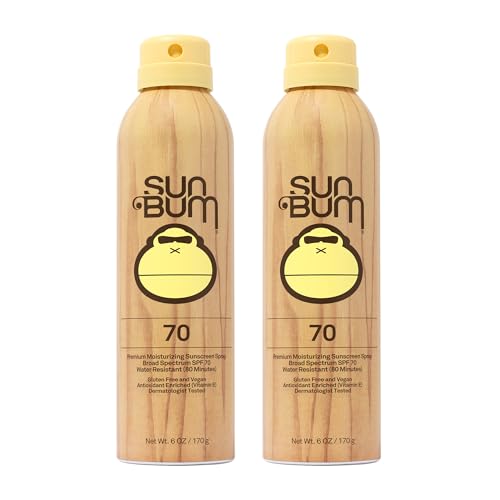 Sun Bum Sun Bum Original Spf 70 Sunscreen Spray Vegan and Reef Friendly (octinoxate & Oxybenzone Free) Broad Spectrum Moisturizing Uva/uvb Sunscreen With Vitamin E 2 Pack
