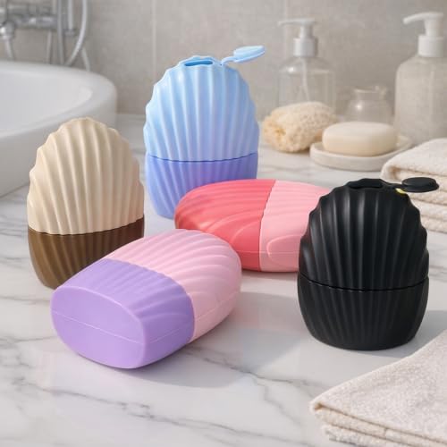 Pink Mermaid Shell Ice Cube Roller for Face, Eyes & Neck - Reusable Silicone Massage Tool for Pores & Wrinkles