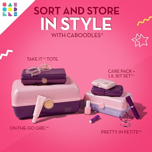 Caboodles On-The-Go Girl Makeup Organizer Box with Mirror