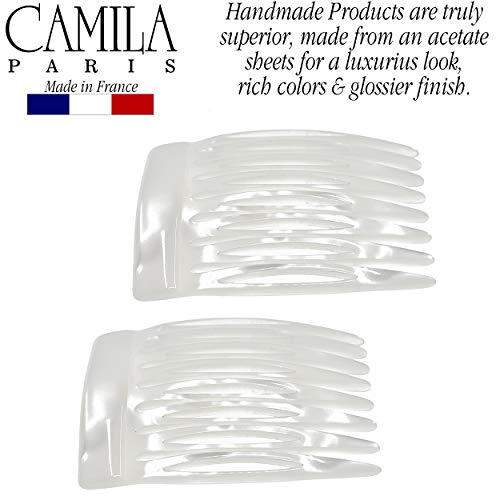 Camila Paris CP3010 French Hair Comb Pearl 2-Pack