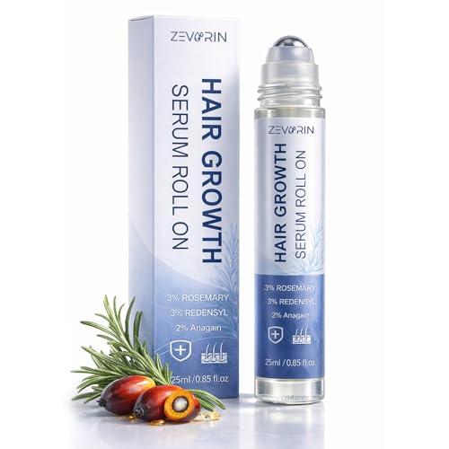 Hair Growth Serum Roll-On with Rosemary & Redensyl - Thicker Fuller Hair Support