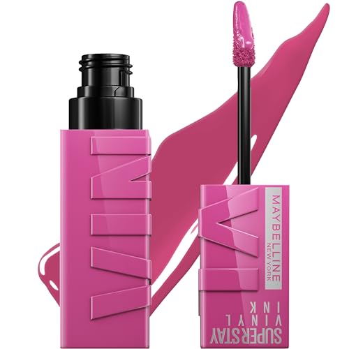 MAYBELLINE Super Stay Vinyl Ink Longwear No-Budge Liquid Lipcolor Make Up, Highly Pigmented Color and Instant Shine, Edgy, 1 Count