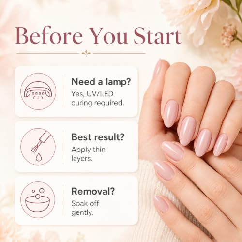 Beetles 40 Pcs Gel Nail Polish Set - 36 Colors, Base & Top Coats Kit