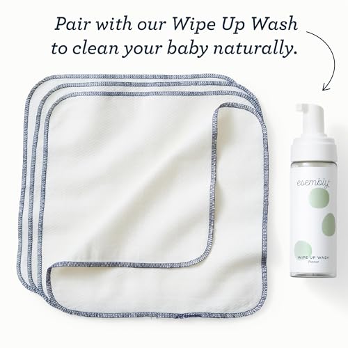 Esembly Organic Cotton Reusable Baby Wipes - 12 Pack