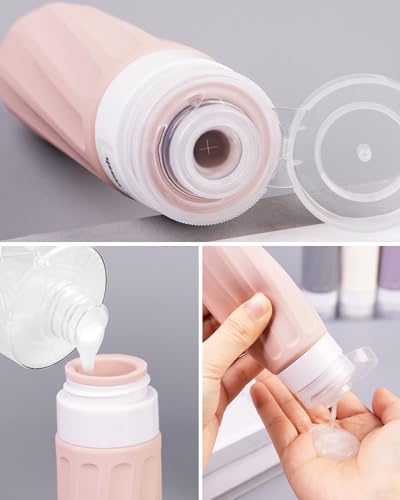 TSA Travel Bottles 8 Pack - 3oz & 1oz Leak Proof Containers