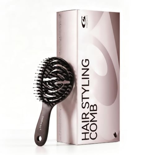 Mini Boar Bristle Travel Hair Brush - Vented Quick Dry