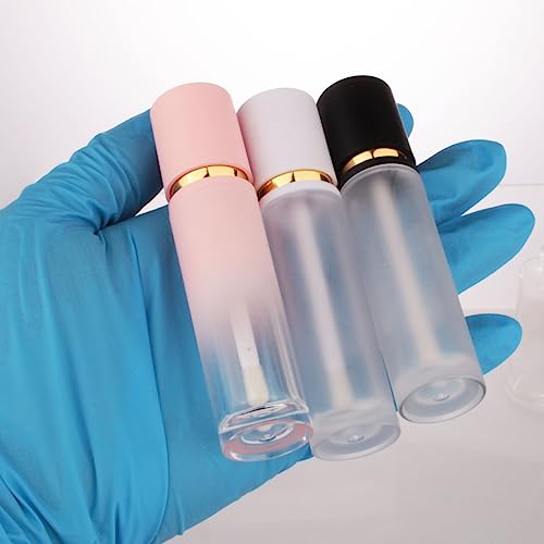 COSIDEA 8PCS Empty gradient Pink Lip Gloss Tubes 8ml lipgloss Tube with Wand Applicator for Lip oil tint bottles container
