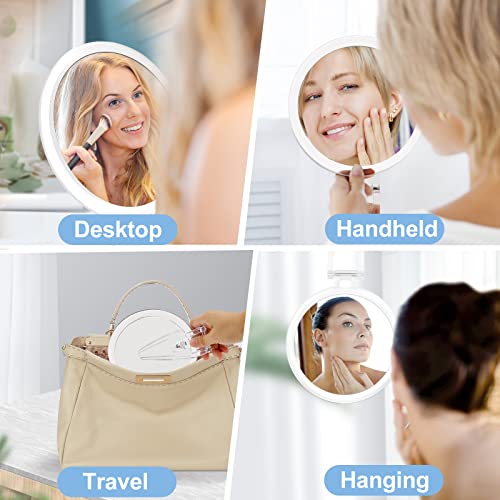 JMH 6 Inch Double-Sided Magnifying Mirror 1X/20X Magnification
