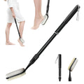 Extendable Long Handle Foot Scrubber with Pumice Stone for Shower (17"-25")