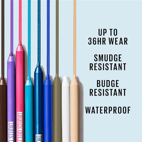 Maybelline TattooStudio Waterproof Eyeliner Pencil, 36HR Wear