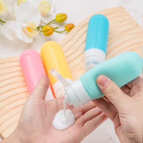 16-Piece TSA Approved Travel Bottles Set, Leak-Proof 3oz Silicone Containers