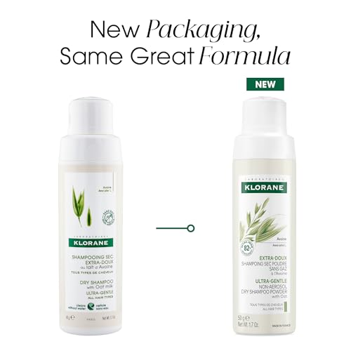 Klorane Dry Shampoo with Oat Milk - Non-Aerosol Powder