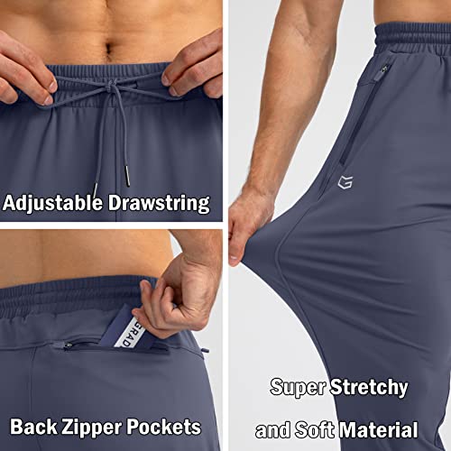 G Gradual Men's Sweatpants with Zipper Pockets Tapered Joggers for Men Athletic Pants for Workout, Jogging, Running
