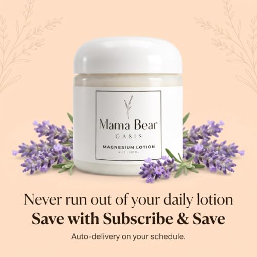 Mama Bear Oasis Magnesium Cream 3-Pack for Feet - Natural Relaxation Lotion