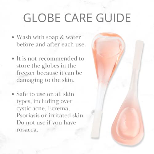 Jenny Patinkin Luxury Ice Globes for Face | 2 Pcs Facial Ice Roller for Face Women | Cooling Skin Care Tool for Facials | Facial Tools to Tighten | Reduce Puffiness & Redness.