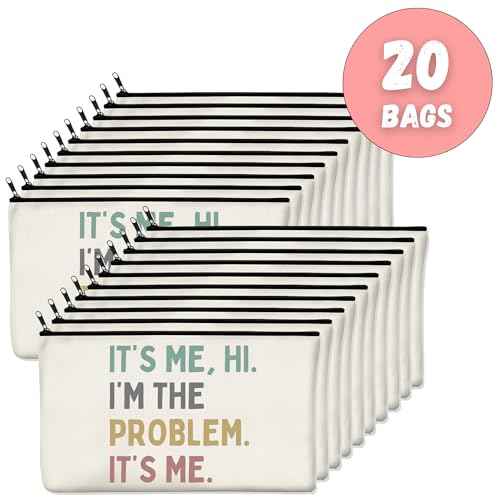 20 PCS Makeup Bag, Party Favors, Goodie Bags, Party Supplies, Fans Makeup Bag, Decorations Gift Bag, Birthday Party Favors, Party Bags