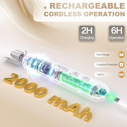 Golden Electric Nail Drill File Kit 2000mAh Cordless Rechargeable Manicure Pedicure