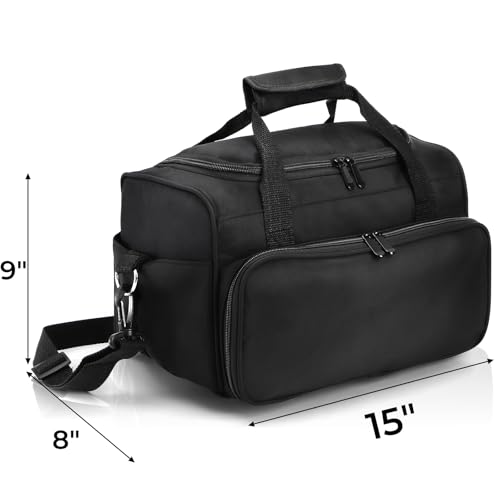 Hairstylist Travel Bag, Large Capacity Hairdresser Bag with Divider, Sturdy Barber Case Holder for Hair Stuff, Professional Cosmetology Organizer for Curling Iron Hair Straightener Supplies
