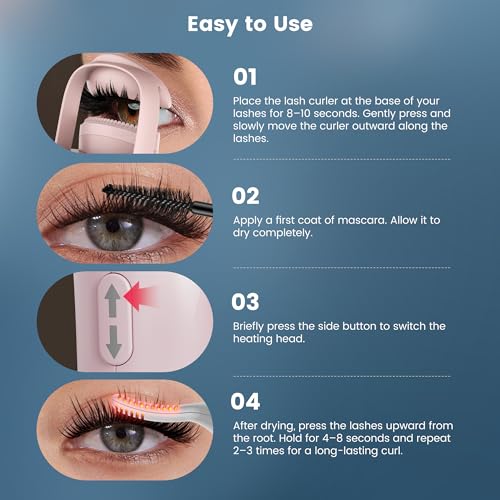 DOCOCO Heated Eyelash Curler Dual Head - USB-C Rechargeable